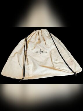 XXL Cole Haan Drawstring Dust Bag Travel Tote Handbag Storage Packaging